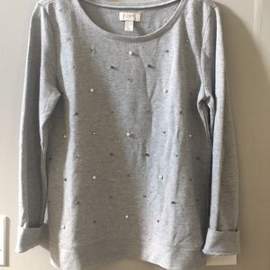 Ann Taylor Loft pearl sweatshirt